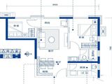 启迪协信中心_2室2厅1卫 建面69平米