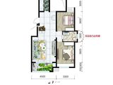 兴龙凤凰城_2室2厅1卫 建面97平米