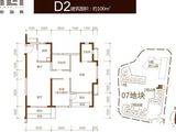 心海城_2室3厅2卫 建面100平米
