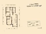 金地逸景_3室2厅2卫 建面120平米