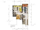 碧桂园半岛1号_2室2厅2卫 建面88平米