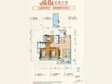 奥园领尚_3室2厅2卫 建面88平米
