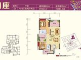 逸朗华府_3室2厅2卫 建面103平米