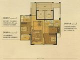 苍南绿城玉兰花园_3室2厅1卫 建面90平米