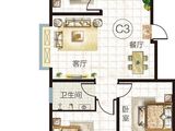 泰和名都_3室2厅1卫 建面100平米