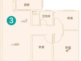 恒大睿城_3室2厅1卫 建面103平米