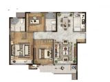 璀璨悦府_3室2厅1卫 建面115平米