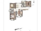 北京华发中央公园_3室2厅1卫 建面89平米