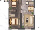 升龙汇金中心_2室2厅1卫 建面95平米