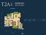 雅居乐湖居笔记_4室2厅2卫 建面139平米