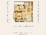 北大资源博泰城_2室2厅1卫 建面74平米