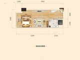 彰泰城_1室1厅1卫 建面39平米