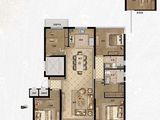 美的明州院子_4室2厅2卫 建面138平米