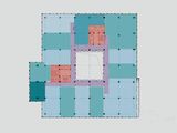 中意国际_标准层平面图 建面2000平米