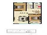 鑫川花园_2室2厅1卫 建面98平米