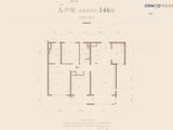 长安金茂府_3室2厅2卫 建面146平米
