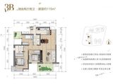 华润置地中山府_3室2厅2卫 建面115平米