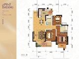 大唐盛世_3室2厅2卫 建面99平米