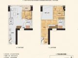 南宁恒大国际中心_2室2厅2卫 建面76平米