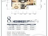 轨道御水元筑_2室2厅1卫 建面63平米