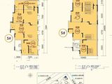 彰泰滨江学府_5#楼商铺户型图 建面80平米