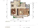 荣顾书香门第_2室2厅1卫 建面86平米