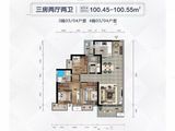 利丰中央华府_3室2厅2卫 建面100平米