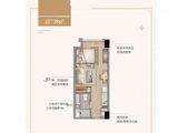 宁波宝龙天地_1室1厅1卫 建面38平米