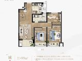 绿城诚园_3室2厅1卫 建面99平米