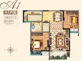 明发江湾新城_2室2厅1卫 建面75平米