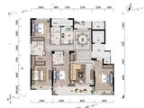 蓝城慈月园_4室2厅3卫 建面167平米