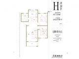 翠湖院子_2室2厅1卫 建面97平米