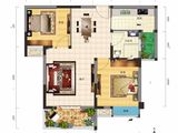 时代天街_2室2厅1卫 建面84平米