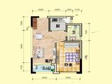 义方家园_1室1厅1卫 建面58平米