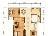 瀛洲花园_3室2厅1卫 建面110平米