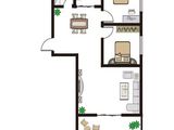 日正幸福里_2室2厅1卫 建面98平米