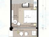 鲁能南洋美丽汇_F户型 建面33平米