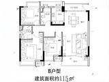 俊怡庐山御府_3室2厅2卫 建面115平米
