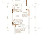 融创四季印像_2室1厅1卫 建面84平米