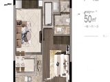月伴湾_1室1厅1卫 建面50平米