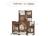 绿地新里城_3室2厅2卫 建面128平米