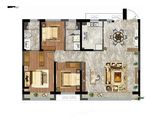 万达体育新城_3室2厅2卫 建面126平米