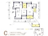 华发国际海岸_3室2厅2卫 建面115平米
