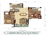佳境天城三期_3室2厅2卫 建面113平米