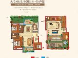 恒屹上海城_2室2厅2卫 建面109平米