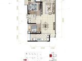 石竹盛璟东方_2室2厅1卫 建面79平米