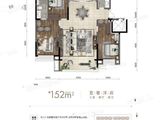 华润置地紫境_3室2厅2卫 建面152平米