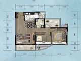 伟业兰廷湾_2室2厅1卫 建面85平米