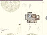 鸿通翡翠城紫曦府_3室2厅1卫 建面91平米