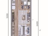 世茂悦海里┃π公寓_1室1厅1卫 建面45平米
